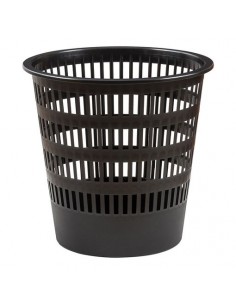 Papelera de rejilla negra 16 litros Faibo