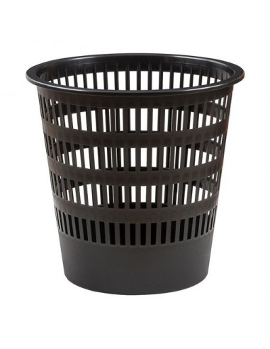 Papelera de rejilla negra 16 litros Faibo