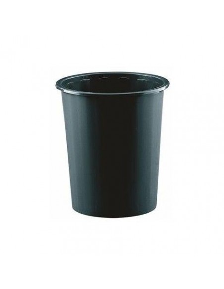 Papelera de polipropileno negra 14 litros Faibo