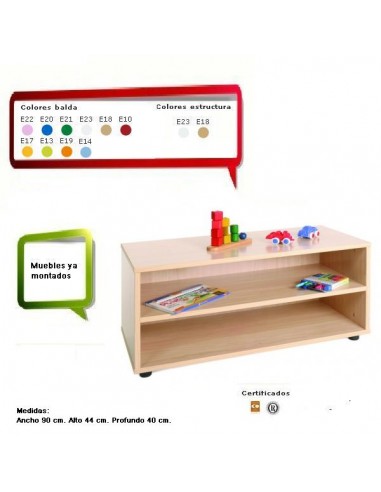 Mueble con estantería para guarderías...