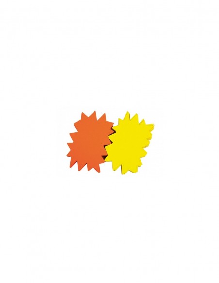 Carteles flash flúor Apli 240x160 mm pack 25 unidades