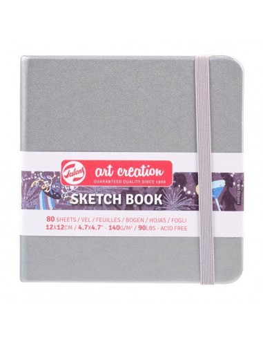 Cuaderno Bocetos Talens Art Creation Plata 12x12 cm