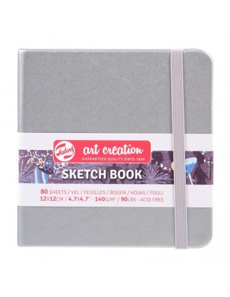 Cuaderno Bocetos Talens Art Creation Plata 12x12 cm