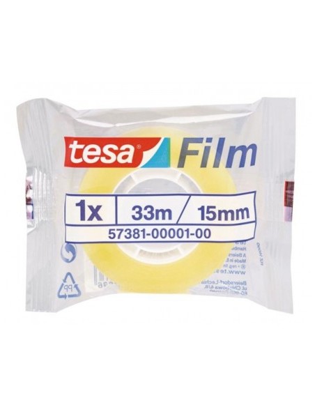 Cinta adhesiva Tesafilm Standard transparente 19 mm x 33 m