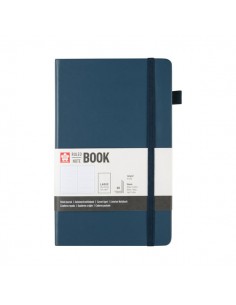 Cuaderno Sakura tapa dura rayado índigo oscuro 13x21 cm