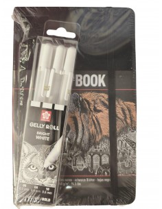 Set bloc y bolígrafos Sakura Gelly Roll para lettering