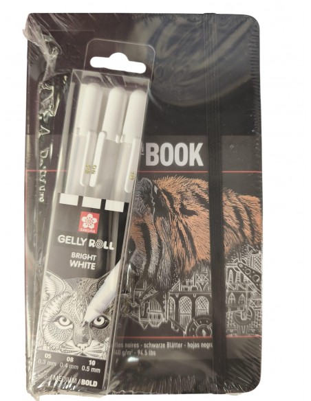 Set bloc y bolígrafos Sakura Gelly Roll para lettering