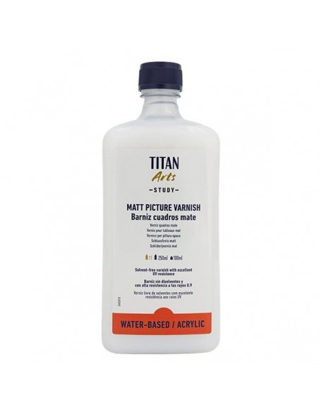 Barniz Acrílico Mate Titan Arts Study 1000 ml