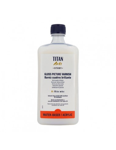 Barniz Acrílico Brillante Titan Arts Study 1000 ml