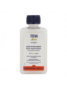 Barniz Acrílico Brillante Titan 250 ml para bellas artes
