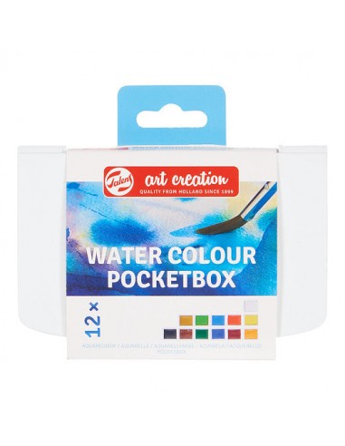 Talens Art Creation Acuarela Pocket Box 12 colores