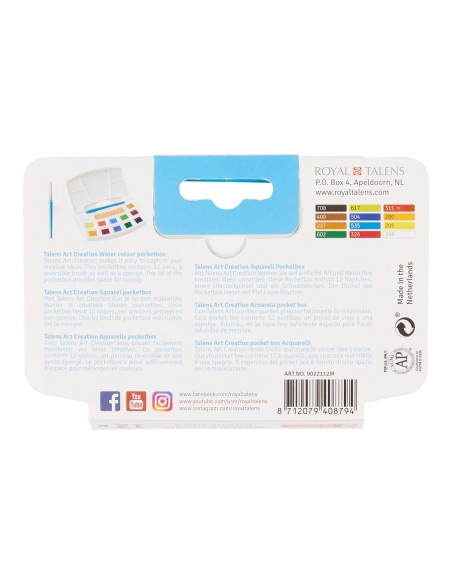 Caja acuarela de viaje Talens Pocket Box