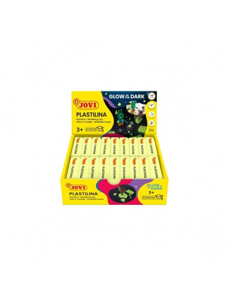 Plastilina fluorescente Jovi 18 pastillas fosforescentes