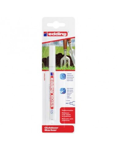 Rotulador Edding 8055 blanco permanente para exterior