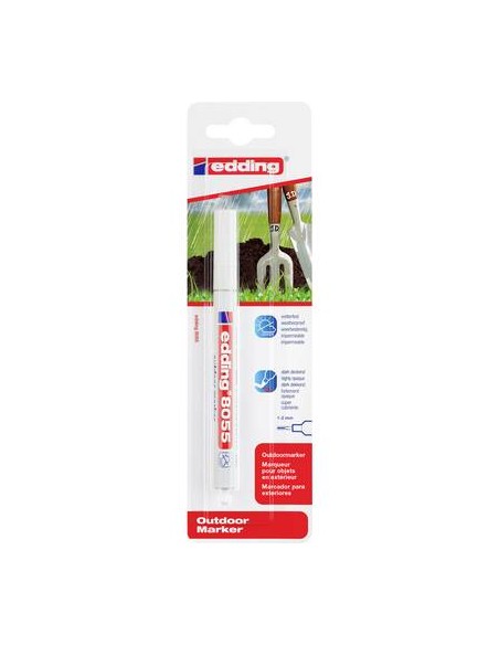 Rotulador Edding 8055 blanco permanente para exterior