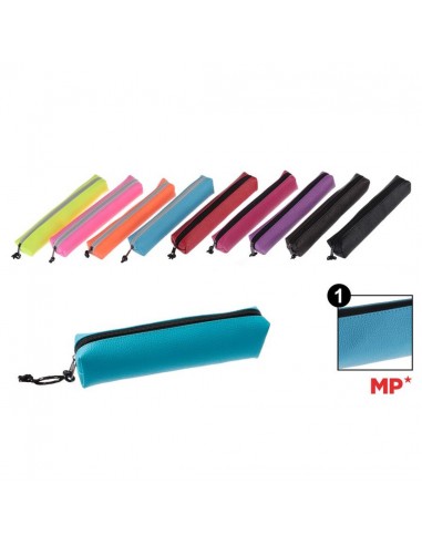 Estuche Plumier Rectangular MP imitación piel