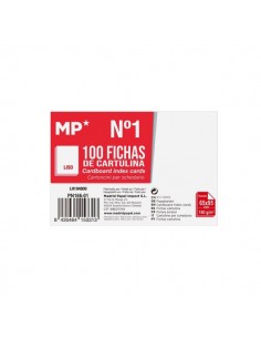 Fichas cartulina lisas Nº1 MP 65x95 mm