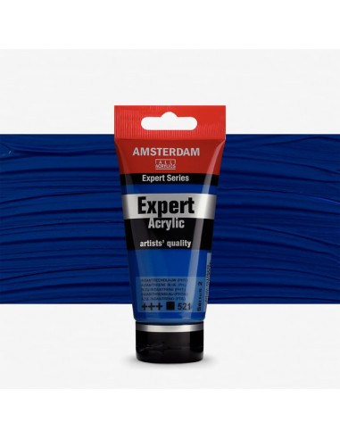 Amsterdam Expert Acrílico Indantreno Azul 521 75 ml pintura profesional