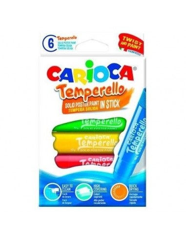 Temperello Sólido Carioca 6 colores para manualidades