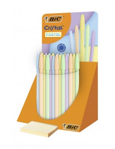 BIC Cristal Pastel expositor 40 bolígrafos