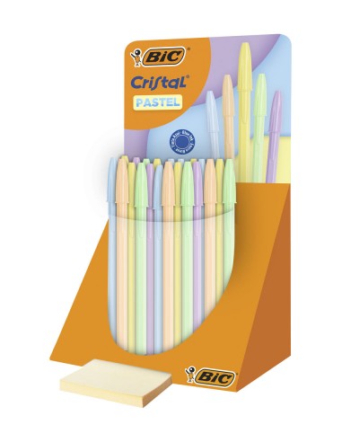 BIC Cristal Pastel expositor 40 bolígrafos