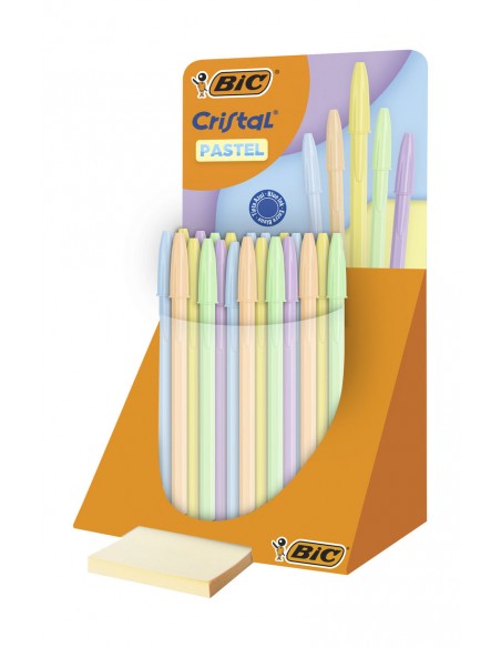 BIC Cristal Pastel expositor 40 bolígrafos