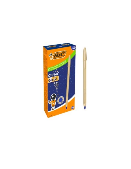 BIC Cristal Glacé dorado punta 1 mm