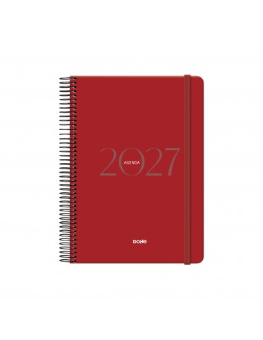 Agenda Dohe Montana 2026 día página burdeos