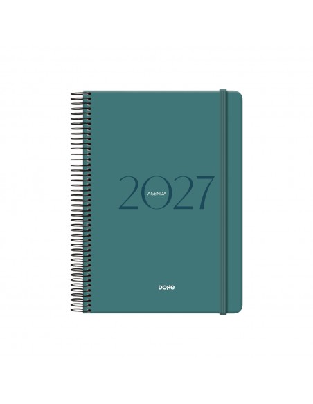 Agenda Dohe Montana día página verde 14x20 cm