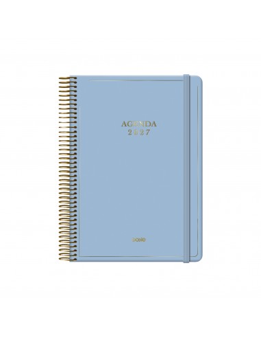 Agenda Dohe Velvet día página azul 14x20 cm