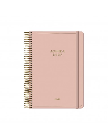 Agenda Dohe Velvet día página rosa 14x20 cm