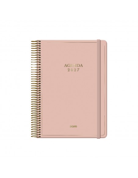 Agenda Dohe Velvet día página rosa 14x20 cm