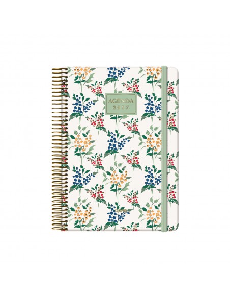 Agenda Dohe Velvet Mimosa día página 14x20 cm