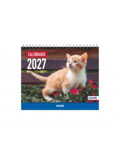 Calendario de pared Dohe Gatos 15x21 cm