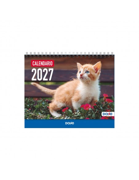 Calendario de pared Dohe Gatos 15x21 cm
