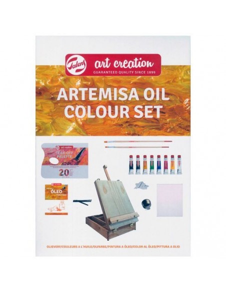 Set óleo Talens Art Creation caja de madera 12 colores