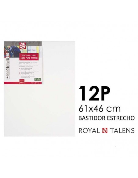 Lienzo con bastidor Talens algodón 12P de 61x46 cm