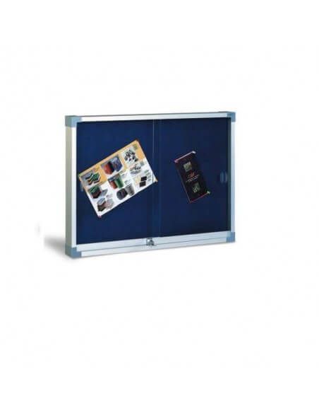 Vitrina para anuncios 60x80 cm tapizada en textil Faibo
