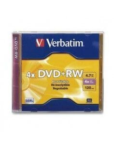 DVD + RW VERBATIM 4X 4,7 GB 120 M. REGRABABLE