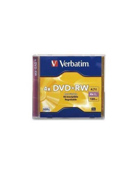 DVD + RW VERBATIM 4X 4,7 GB 120 M. REGRABABLE