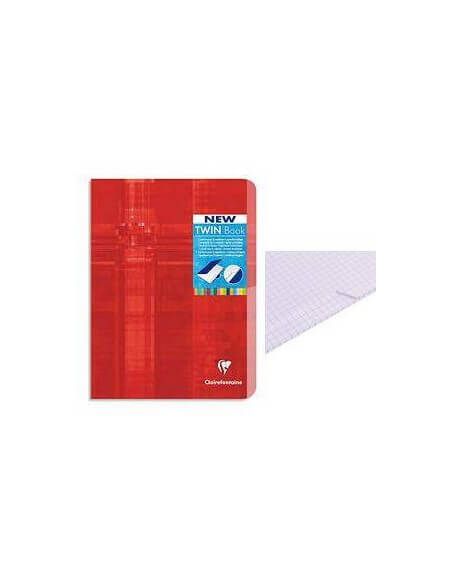 CUADERNO CON INDEX CENTRAL TWIN BOOK GRAPADO CUADRICULADO