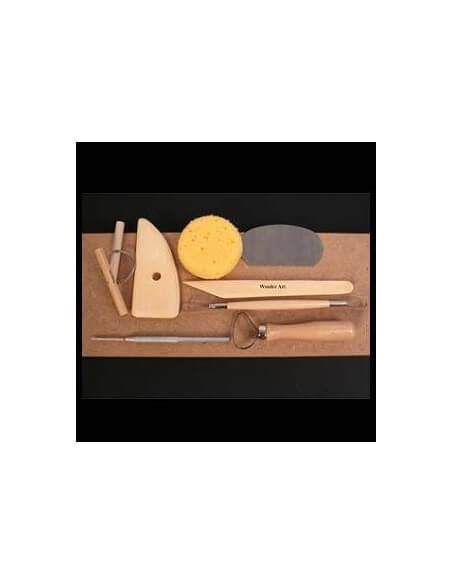 ESTUCHE DE 8 PIEZAS PARA ALFARERIA Y CERAMICA