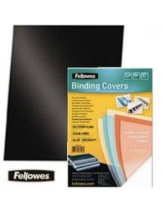 PORTADAS DE ENCUADERNACION A4 PVC OPACO NEGRO PACK DE 100 UNIDADES