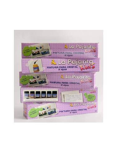 ESTUCHE LACA CRISTAL  AL AGUA 6 COLORES SURTIDOS DE 25 ML