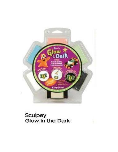 SCULPEY FOSFORESCENTE PACK DE 6 PIEZAS