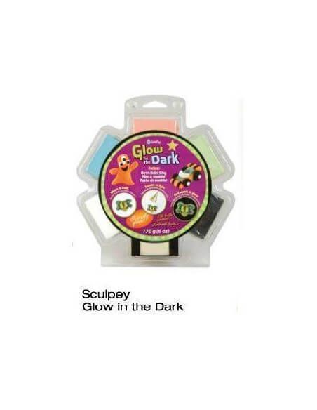 SCULPEY FOSFORESCENTE PACK DE 6 PIEZAS