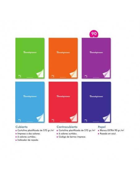 CUADERNO FOLIO CON GRAPAS 90 GRAMOS 48 HOJAS
