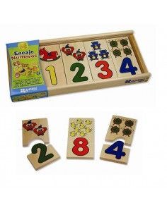 ENCAJE NUMEROS 10 PIEZAS 32x14x3 CM ANDR