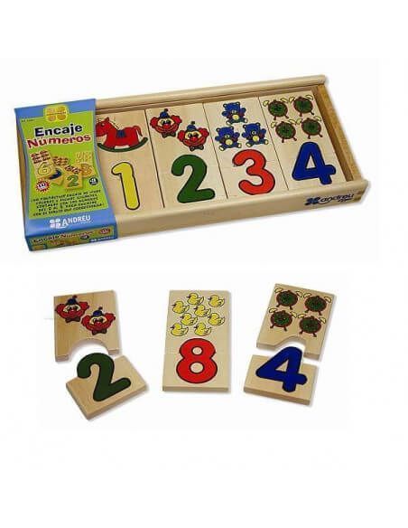 ENCAJE NUMEROS 10 PIEZAS 32x14x3 CM ANDR