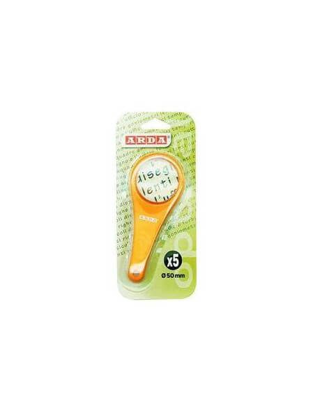 LUPA DE PLASTICO PEQUEÃ‘A 50MM CON 5 AUMENTOS ARDA